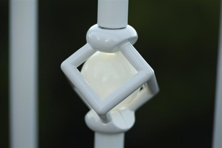 Single Cubic Lighted Baluster